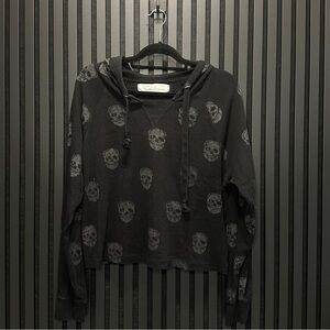 Vintage Havana Black Skull Hoodie